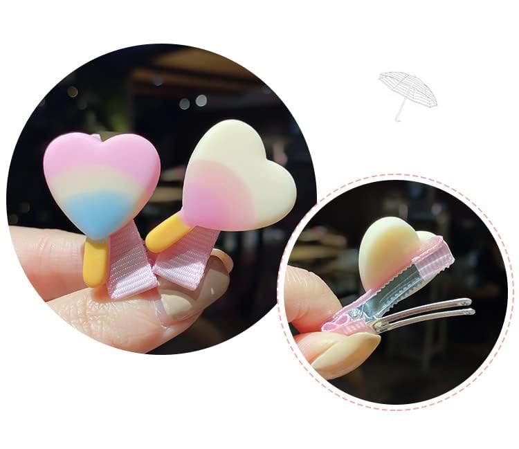 28 pinzas para el cabello de frutas arcoíris dulces, pinzas para el cabello de colores, accesorios para el cabello, horquillas para niñas, bebés,