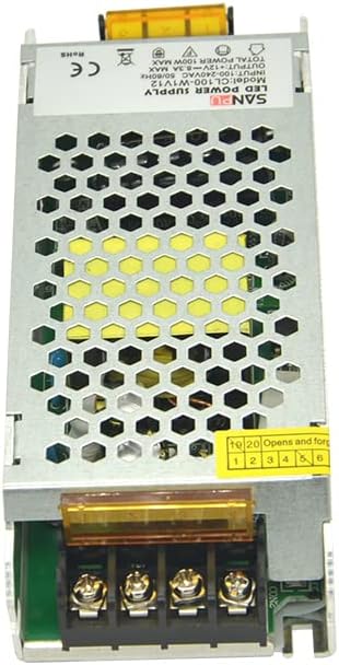 100W 12V SMPS Unidad de fuente de alimentación LED 8A AC a DC Transformador de iluminación Convertidor de controlador para tiras LED interiores