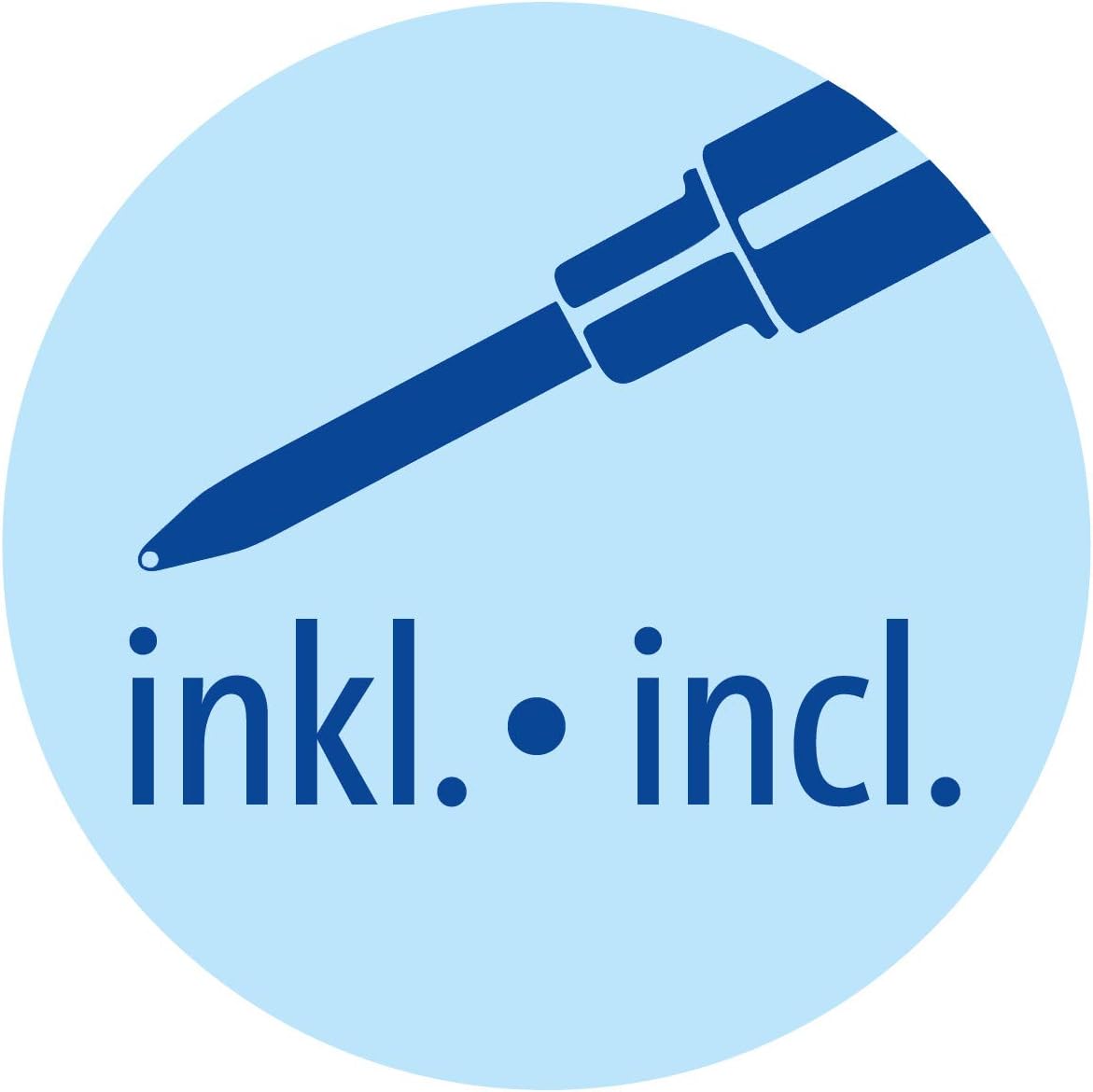 Pelikan Jazz 806947 – Bolígrafo clásico, punta media, repuesto de tinta azul incluido, metal, azul oscuro, en caja, 1 unidad