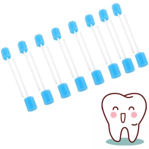 NUOMI Esponja desechable de 100 hisopos orales desechables sin sabor para humanosmascotas, esponja de limpieza dental para la salud bucal, envueltas NUOMI Esponja desechable de 100 hisopos orales desechables sin sabor para humanosmascotas, esponja de limpieza dental para la salud bucal, envueltas