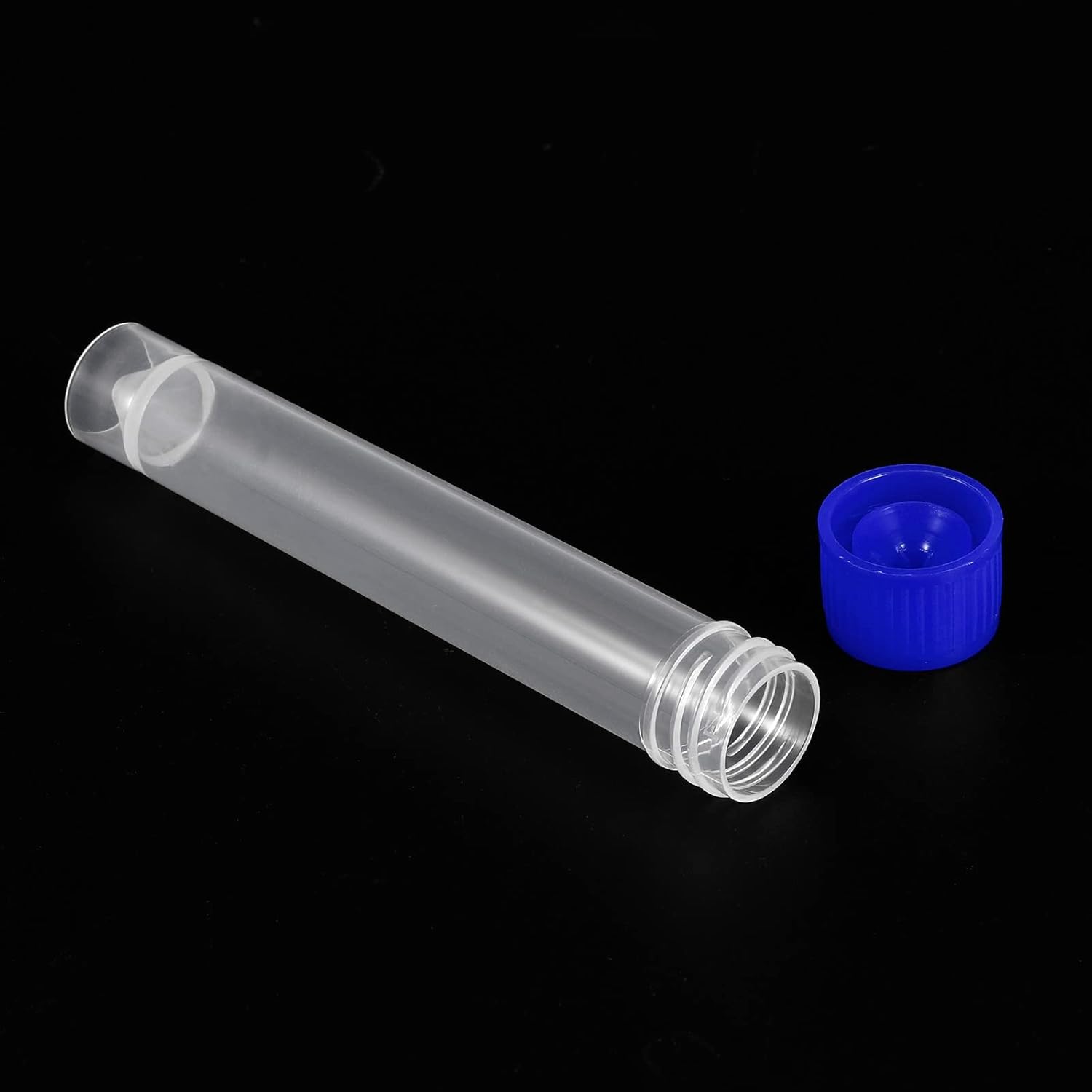 PATIKIL Tubos de ensayo de plástico de 0.3 fl oz, paquete de 20 tubos de ensayo congelados, tapón de tornillo de almacenamiento para laboratorio de