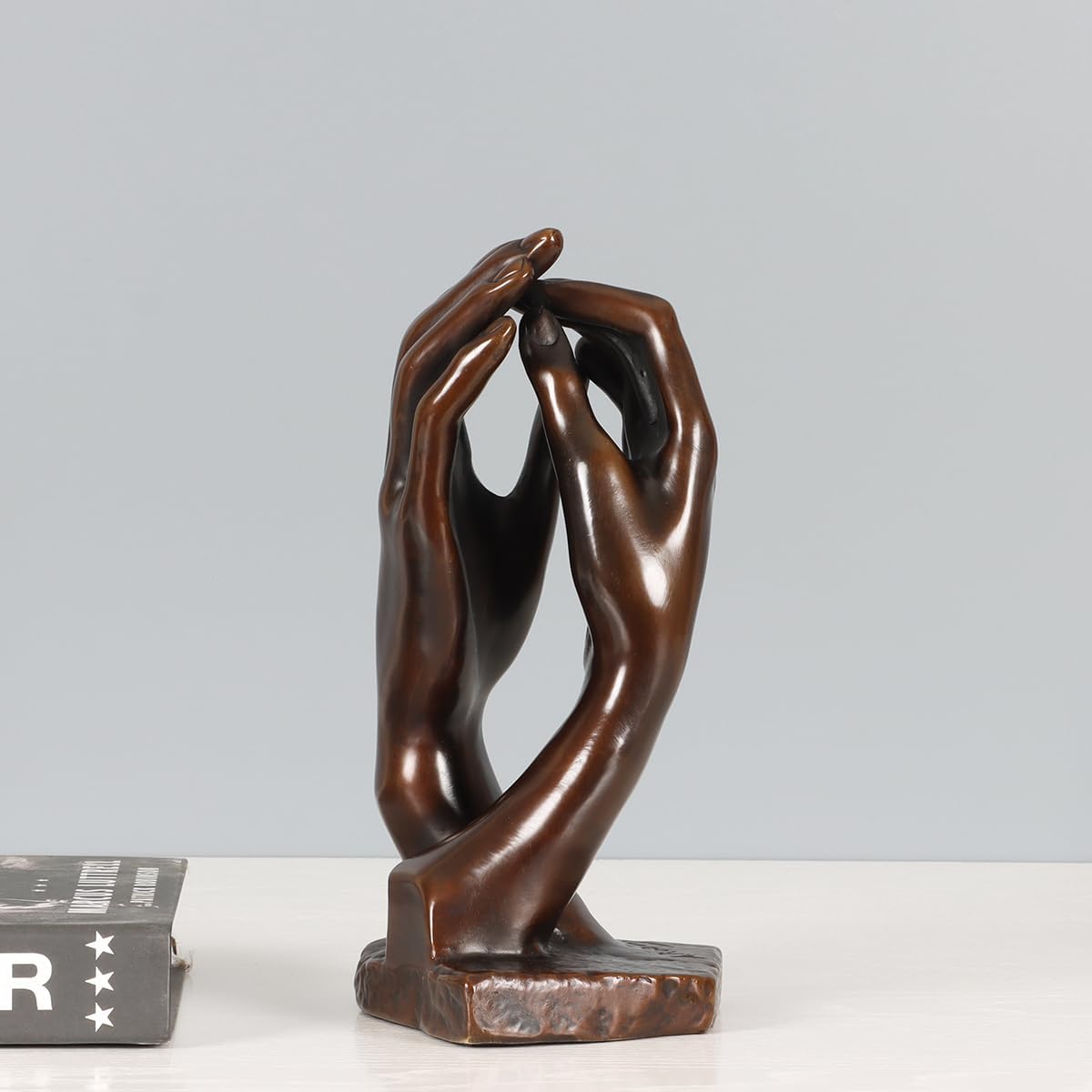 Bronce La Catedral Manos Estatua por Rodin Réplica Famosa Escultura 8.5″ H
