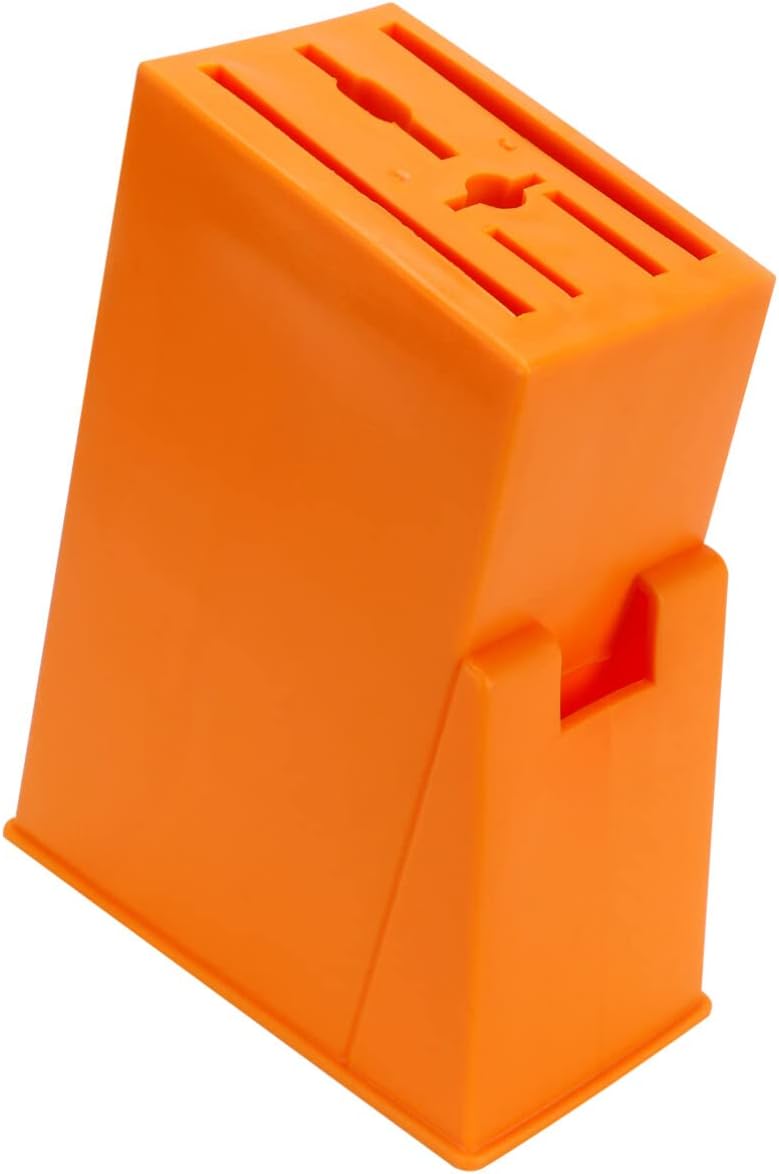 OSALADI Juegos de comedor Bloque de cuchillos de cocina de plástico Soporte para cuchillos Organizador de almacenamiento de cuchillos de cocina
