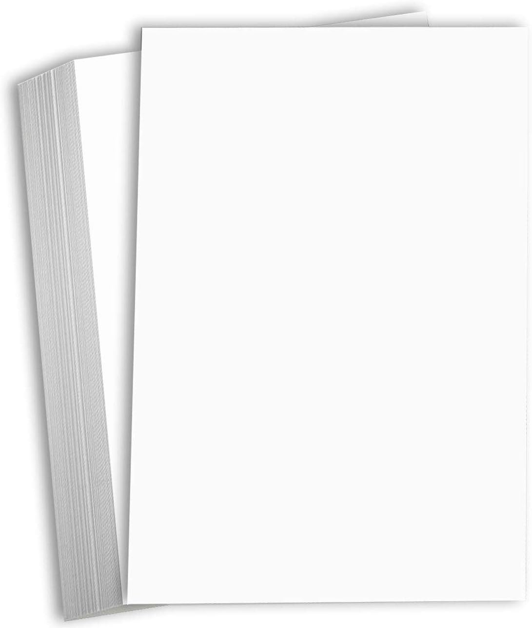 Hamilco Papel grueso de cartulina blanca de 11 x 17 pulgadas, peso pesado de 80 libras, cartulina de cartulina de 50 unidades