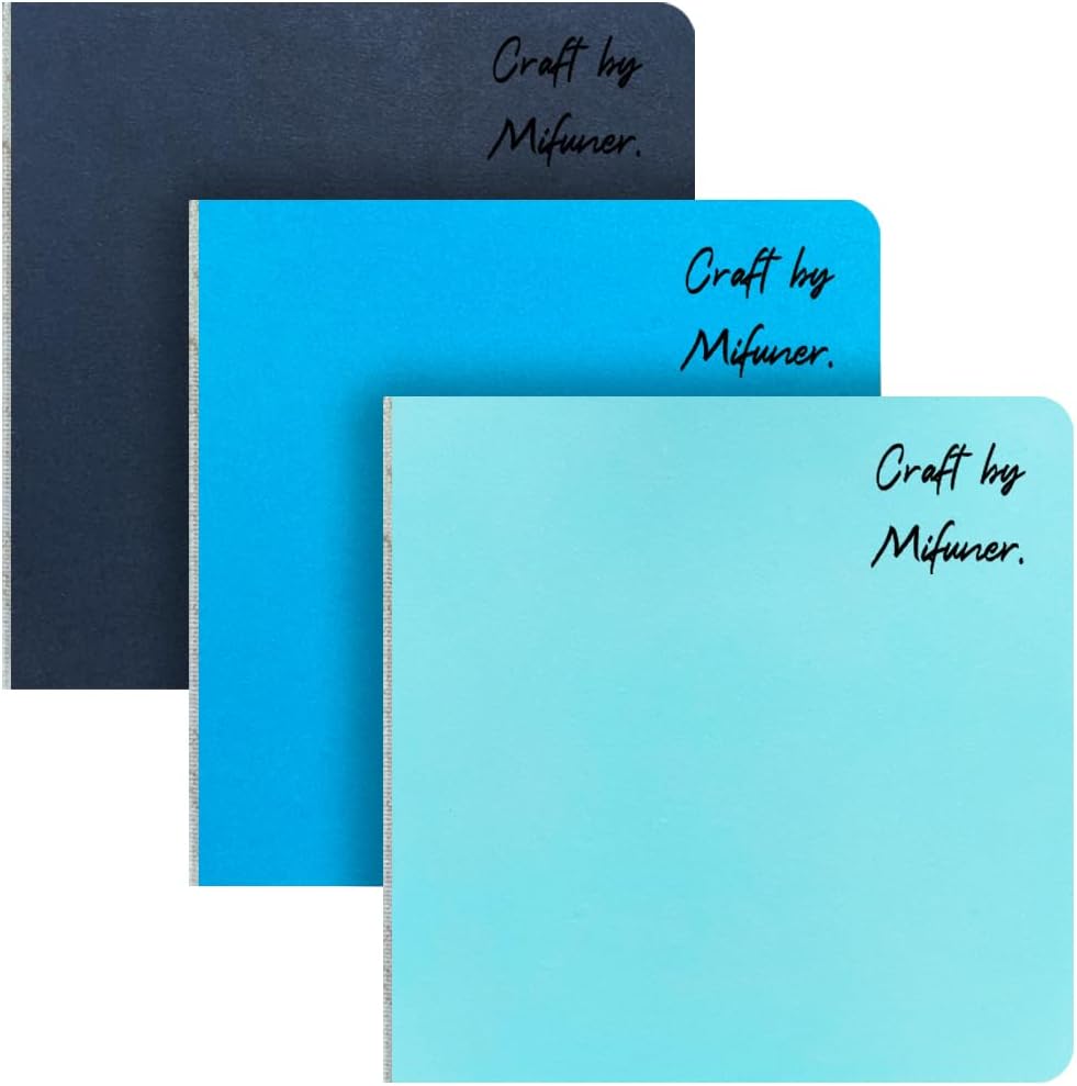3 mini cuaderno de bocetos de acuarela de 3.9 x 3.9 pulgadas, 300 GSM, cuaderno de pintura cuadrado portátil, 60 pgs (30 hojas delanteras y traseras