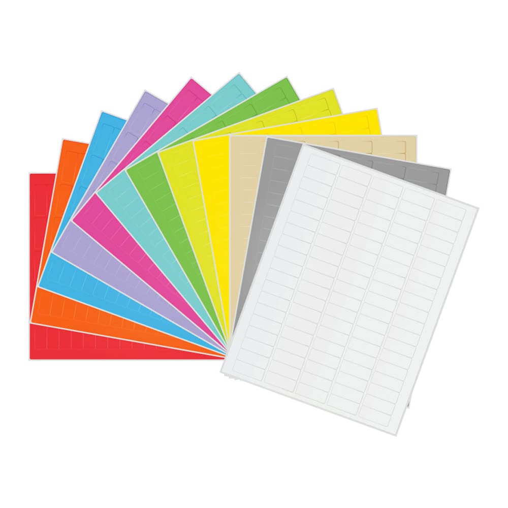 -Etiquetas CL-6T1-A1 de 1.42 x 0.55 pulgadas  1.417 in x 0.551 in, surtidas