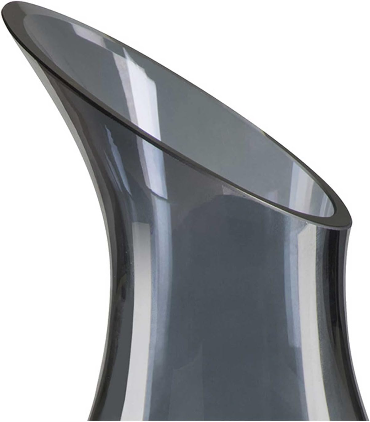 Harley-Davidson Decantador de vino de cristal esmerilado H-D de 50 onzas, acabado gris ahumado