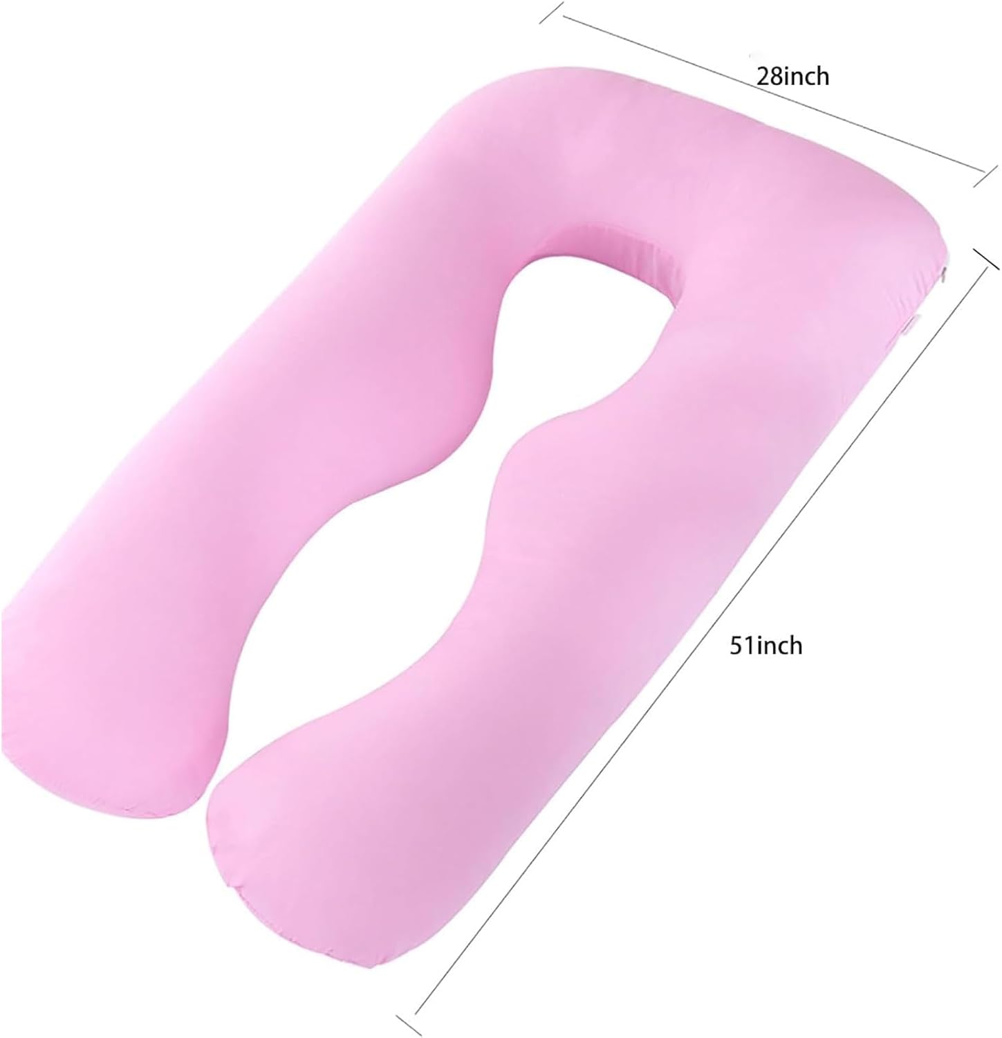 Almohada corporal en forma de U, almohada corporal Aleuri, soporte de vientre para embarazo, almohada extra larga en forma de U, almohada de cuerpo