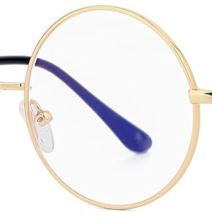 Gafas pequeñas redondas de luz azul para mujeres y hombres, lentes transparentes sin receta Gafas pequeñas redondas de luz azul para mujeres y hombres, lentes transparentes sin receta