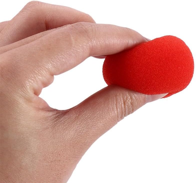 10 piezas de esponja roja suave, bola de esponja mágica, accesorios mágicos, accesorios mágicos, esponja de comedia de 1.0 in1.4 in1.8 in (1.8 in)