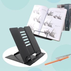 Soporte de metal para libros, soporte de metal para libros, soporte ajustable y portátil para libros de lectura, para libros de texto, cuadernos, Soporte de metal para libros, soporte de metal para libros, soporte ajustable y portátil para libros de lectura, para libros de texto, cuadernos,