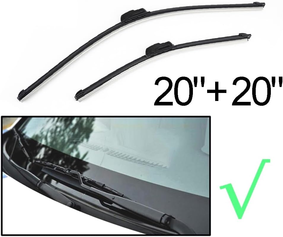 Juego de 3 limpiaparabrisas delantero y trasero compatible con Renault Duster 1 2013-2016 parabrisas ventana de 20 + 20 + 14 pulgadas