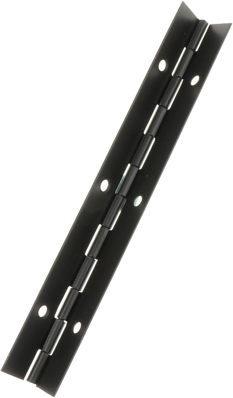 figatia Bisagra de piano de acero inoxidable con agujeros, bisagras para muebles, bisagra continua para puerta, carpintería, ventana, barco,