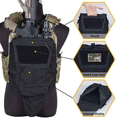 IDOGEAR Táctica Zip-on panel bolsa militar mochila chaleco accesorio bolsa para CPC AVS JPC2.0