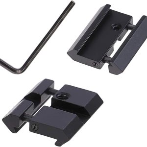 2pcs 0.433 in Dovetail to 0.787 in Picatinny Weaver Perfil bajo Snap-in Rail Adaptor para Rifle Scope 2pcs 0.433 in Dovetail to 0.787 in Picatinny Weaver Perfil bajo Snap-in Rail Adaptor para Rifle Scope