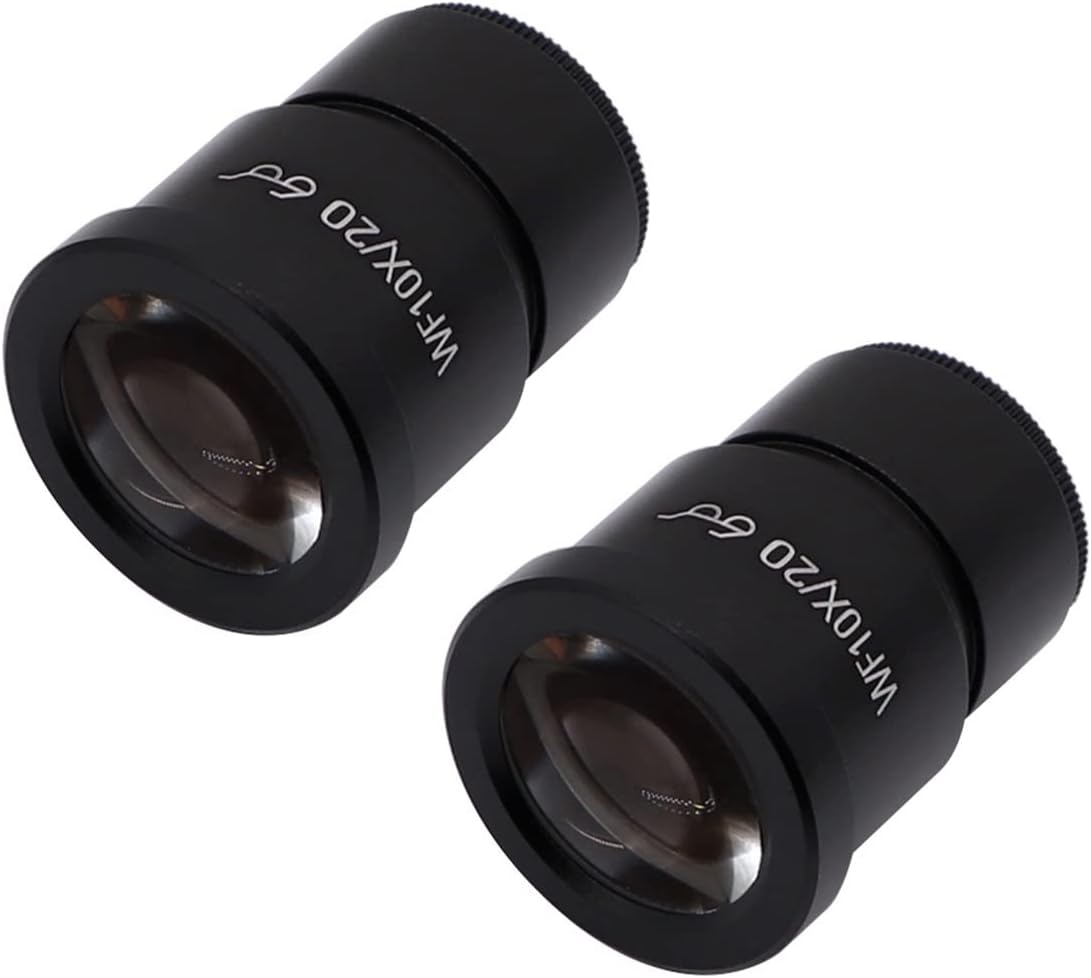 Widefield Scale WF10X WF20X – Oculares de microscopio estéreo para binocular trinocular microscopio oculares monocular (color  1PC WF20X)