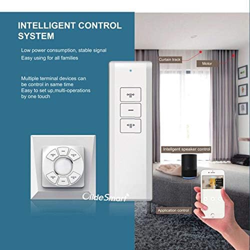 DIY WiFi Smart Sistema de pista de motor de cortina automático, motor de cortinas automáticas, pistas de persianas automáticas, longitud puede ser