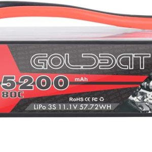 GOLDBAT 5200mAh 3S 11.1V 80C LiPo RC Batería corta con XT60 Conector Softcase para RC Coche Camión Quadcopter Avión Helicóptero Barco