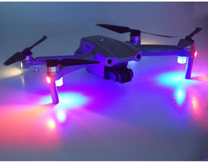2 unids luz nocturna rojo azul intermitente alternadamente intermitente indicador de dirección para DJI Mini 3 proMavic aire 2aire 2SMavic 3 Drone