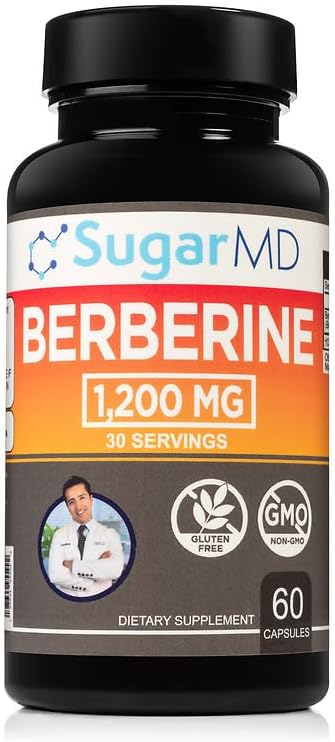 SugarMD Dr. Ergin’s Berberine 1200 MG 60 Cápsulas