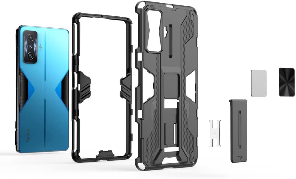 Pzwoxukhov Funda para Xiaomi Poco F4 GTRedmi K50 Gaming Case Cover,Funda protectora con función de atracción magnética, azul
