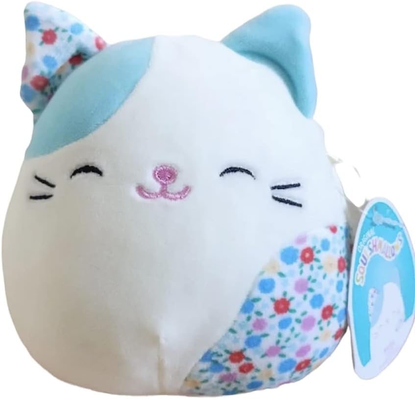 Squishmallow s Oficial Kellytoy Escuadrón de Pascua Squishy Animal de peluche suave (Kelsa gato, 5 pulgadas)