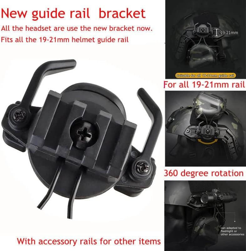 Auriculares tácticos, orejeras tácticas, orejeras militares Airsoft Cs Combat Headset,Auriculares de caza del ejército,Auriculares de caza de caza