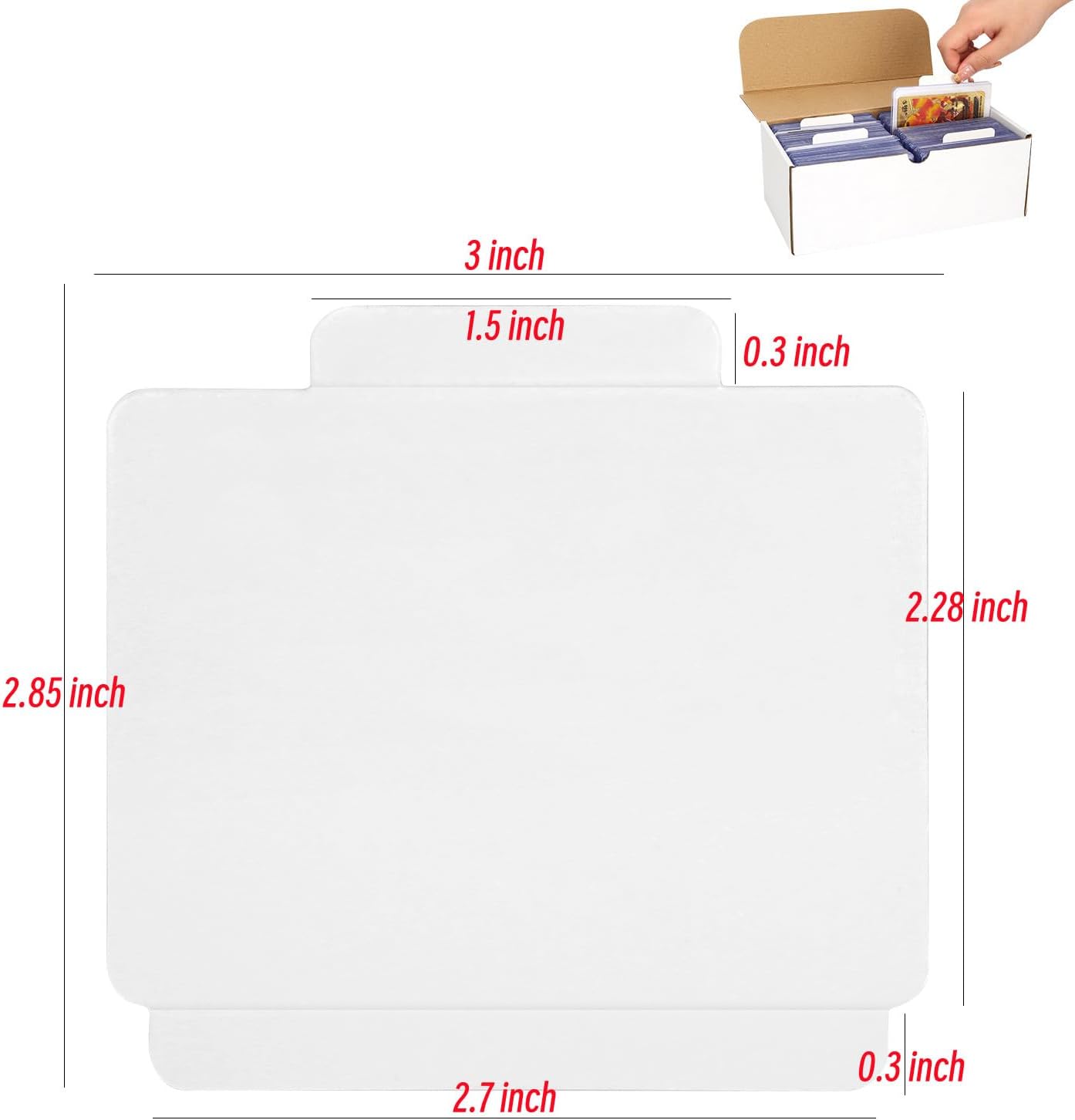 Cajas de cartón para tarjetas intercambiables, béisbol, fútbol, baloncesto, hockey, deportes, caja de almacenamiento de tarjetas coleccionables para