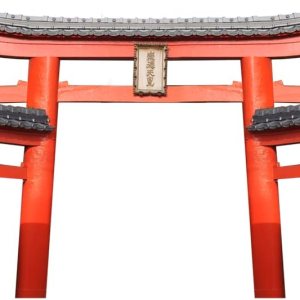 H13201 Torrii of Shiramine-gu Japón puerta de cartón japonés recortado en la parte trasera H13201 Torrii of Shiramine-gu Japón puerta de cartón japonés recortado en la parte trasera