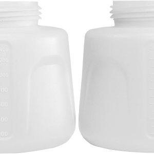 WANGMI Dos vasos de repuesto duraderos de pistola de plástico de 47.3 fl oz para pulverizador de pintura eléctrico con cable e inalámbrico WANGMI WANGMI Dos vasos de repuesto duraderos de pistola de plástico de 47.3 fl oz para pulverizador de pintura eléctrico con cable e inalámbrico WANGMI