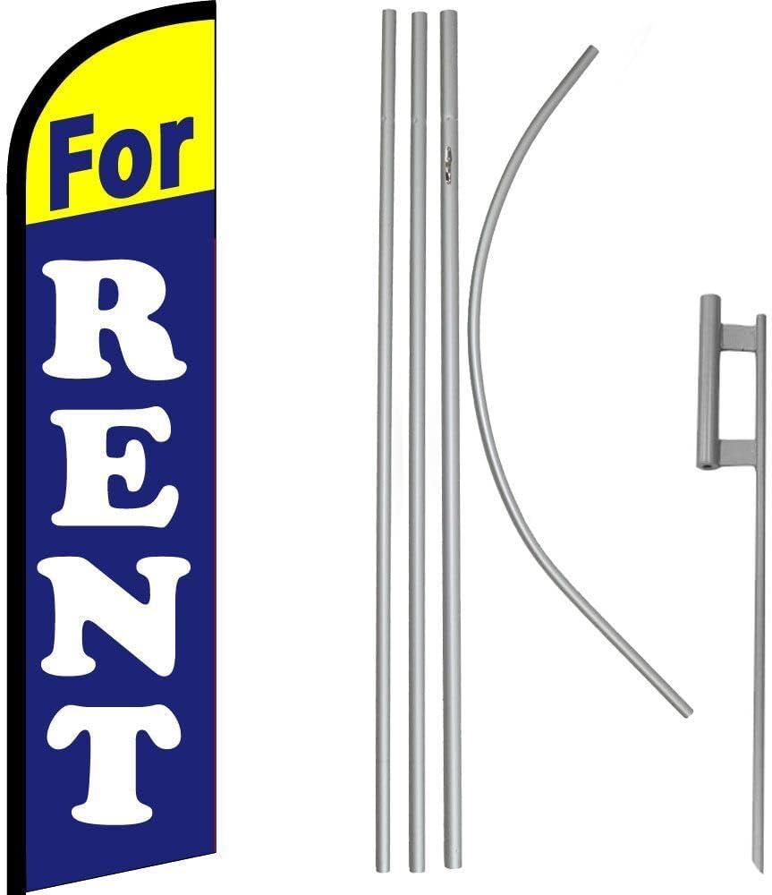 Premium For Rent   Windless Flag & 16′ Flagpole KitGround