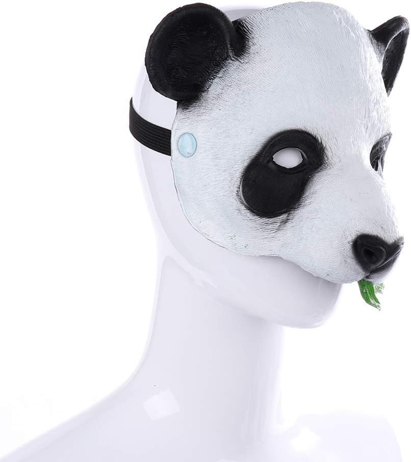 Aiffort 1 máscara de animal de Halloween, máscara de panda, linda máscara de panda para Halloween, fiesta de disfraces, accesorios de cosplay