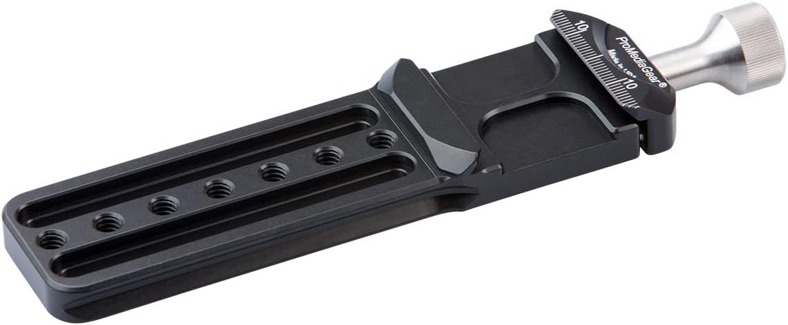 ProMediaGear PXC1 – Riel nodal tipo Arca-Swiss de 6 pulgadas con abrazadera integrada, cola de paloma doble