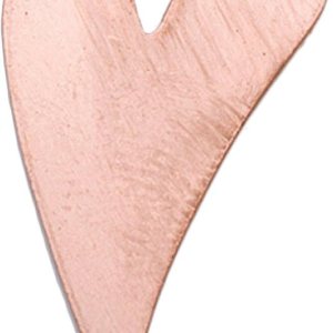 Corazón Funky de cobre, calibre 24, 1 por 58 pulgadas, paquete de 6  MET-535.15 Corazón Funky de cobre, calibre 24, 1 por 58 pulgadas, paquete de 6  MET-535.15