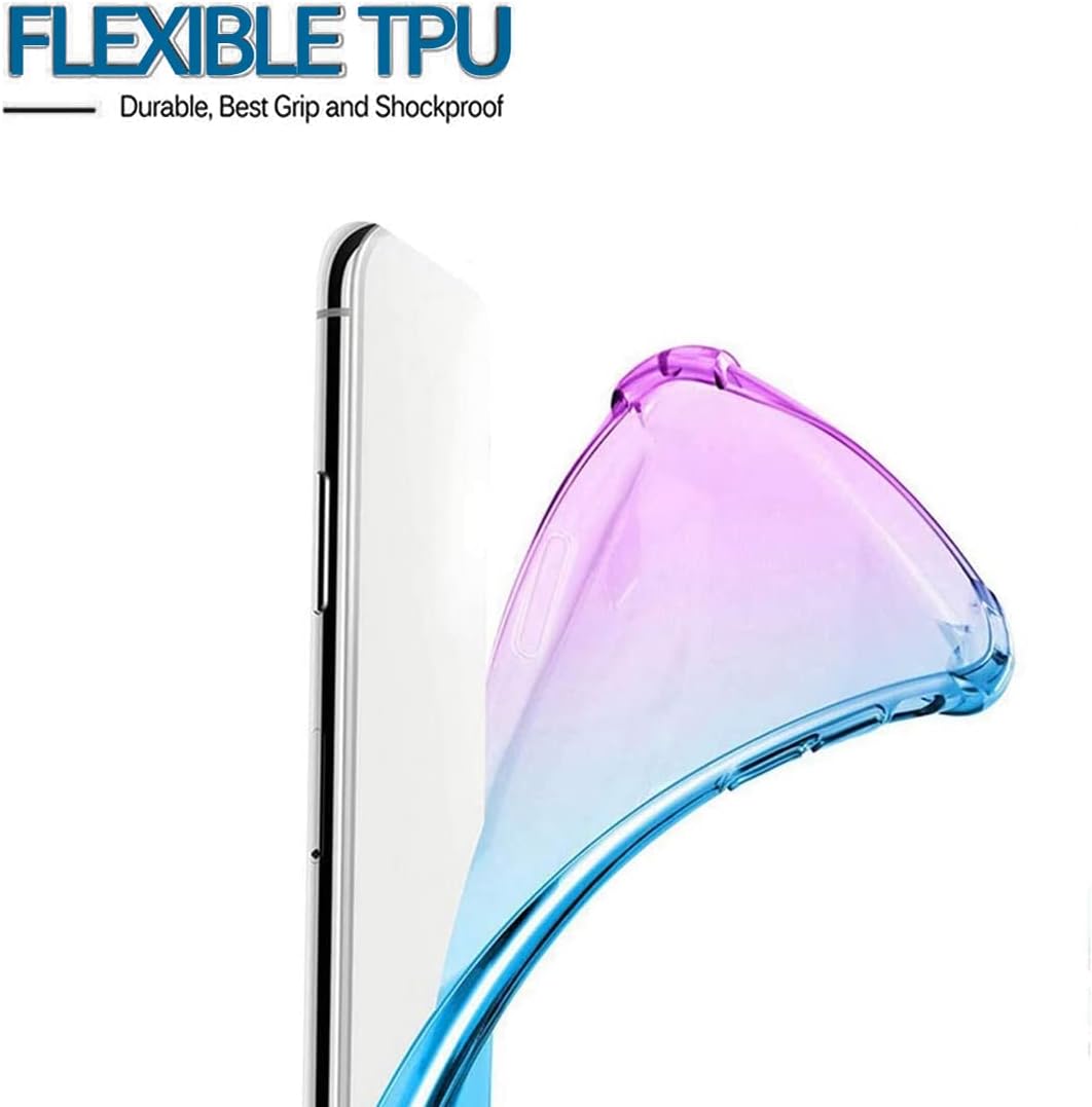 Funda para Infinix Note 10 Pro, Note 10 Pro NFC X695, funda transparente degradado, delgada, antiarañazos, TPU a prueba de golpes, funda protectora