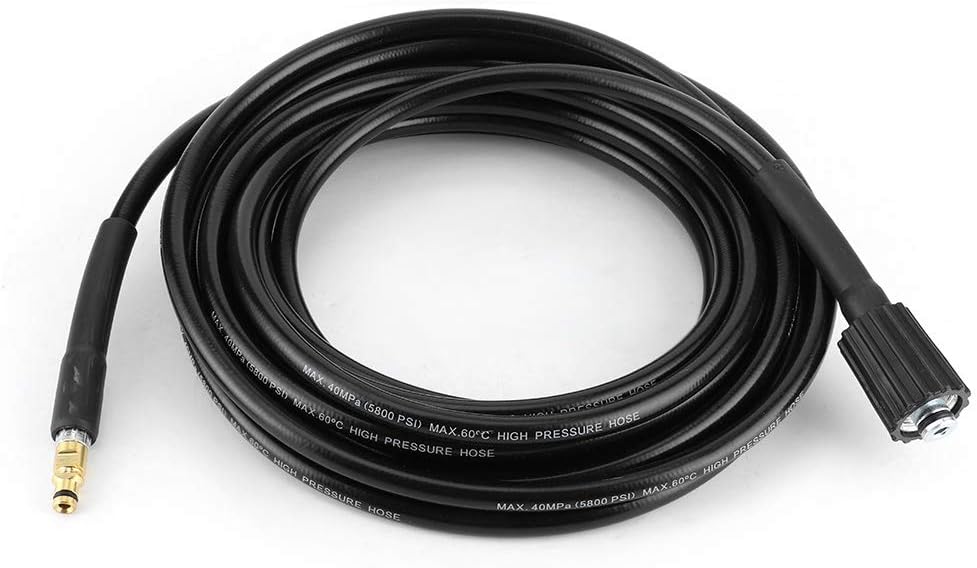 Manguera de lavado de alta presión, manguera de lavado automático de 40 MPa5800PSI, manguera limpia de agua para limpieza de automóvil para Karcher