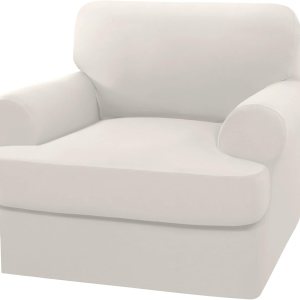 H.VERSAILTEX Funda para sofá de 2 piezas, fundas para sillón con cojines en forma de T para sillón con cojines en forma de T, antideslizante, H.VERSAILTEX Funda para sofá de 2 piezas, fundas para sillón con cojines en forma de T para sillón con cojines en forma de T, antideslizante,