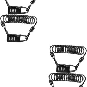 BESPORTBLE Cerradura de cable para bicicleta, 4 unidades, bloqueo de anillo de bicicleta, cerraduras de rueda de motocicleta, bloqueo de seguridad BESPORTBLE Cerradura de cable para bicicleta, 4 unidades, bloqueo de anillo de bicicleta, cerraduras de rueda de motocicleta, bloqueo de seguridad