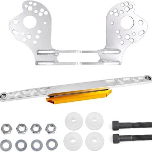 BARTOO Kit de barra de amarre de aluminio para brazo de control inferior inferior compatible con Honda Civic RSX DC5 EP3 EM2 ES1, plateado BARTOO Kit de barra de amarre de aluminio para brazo de control inferior inferior compatible con Honda Civic RSX DC5 EP3 EM2 ES1, plateado