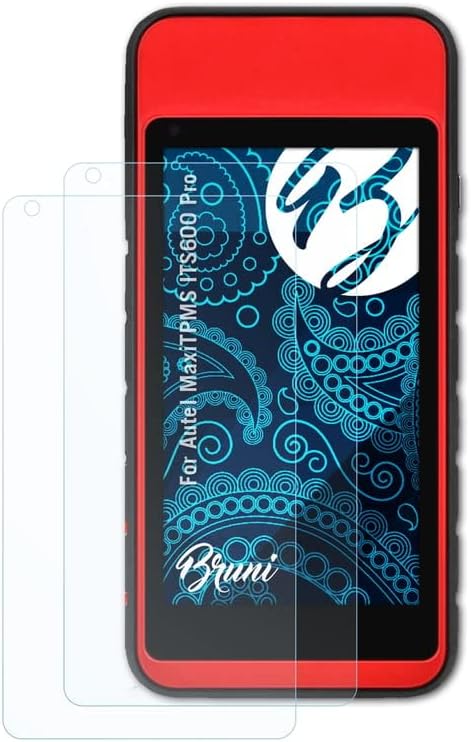 Bruni Protector de pantalla compatible con Autel MaxiTPMS ITS600 Pro, película protectora transparente (2X)