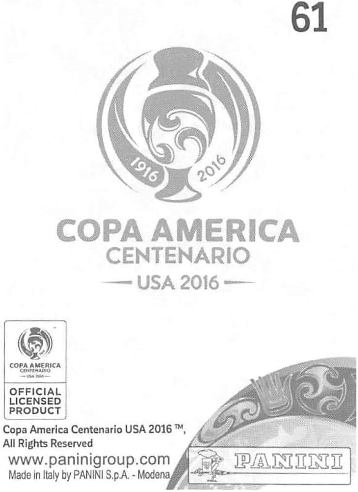 2016 Panini Copa America Centenario Soccer Sticker #61 Falcao 2 Inch wide X 3 inch tall album sticker