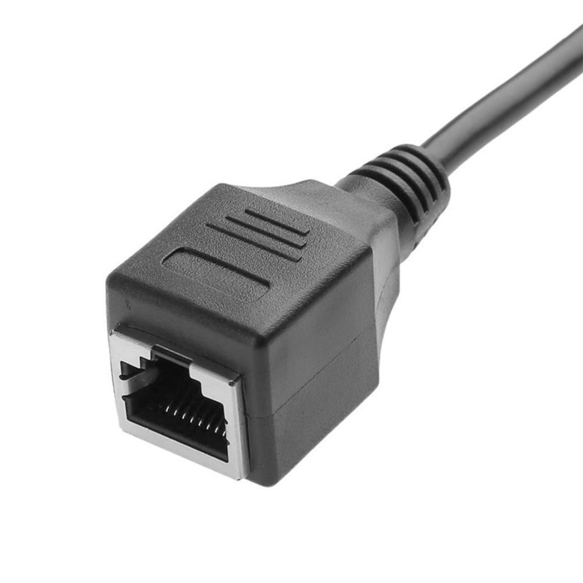 Cable de extensión VGA a RJ45 hembra, VGA de 15 pines macho hembra a RJ45 CAT5 CAT6 Ethernet LAN para video multimedia y extender la distancia de