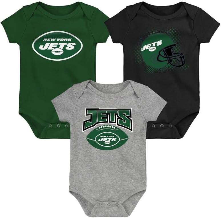 Outerstuff NFL – Conjunto de 3 piezas para recién nacidos con logotipo primario