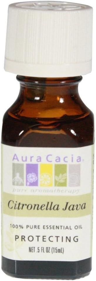 Aura Cacia Aceite Esencial Puro Citronela Java – 0.5 fl oz