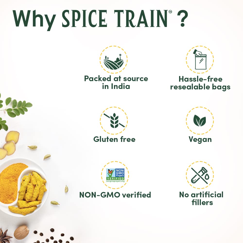 SPICE TRAIN, Palitos de canela (3.53 oz) + comino entero (14.00 oz)