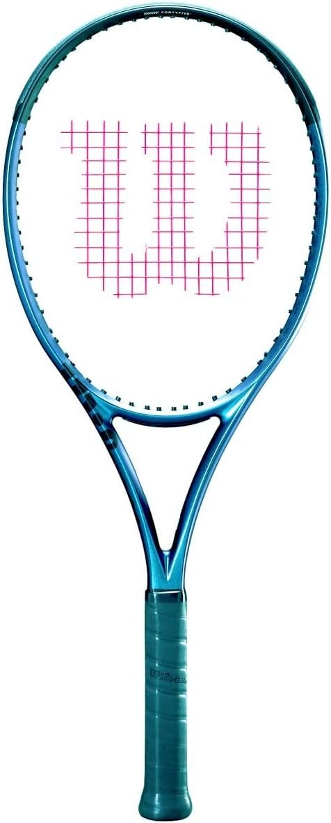 Wilson Raqueta de tenis Ultra v4 100, incluye cuerda de calidad, tamaño de agarre a elección