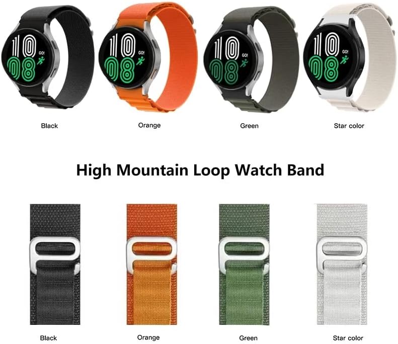 Alpine Loop – Correa compatible con Samsung Galaxy Watch 65 de 1.575 pulgadas, 1.732 pulgadas, Galaxy Watch 6 Classic de 1.73 pulgadas y 1.772