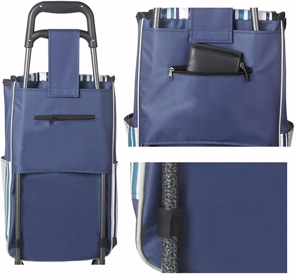 Bolsa de repuesto plegable para carrito de compras, portátil, impermeable, de tela Oxford, bolsa de repuesto reutilizable (color  C)
