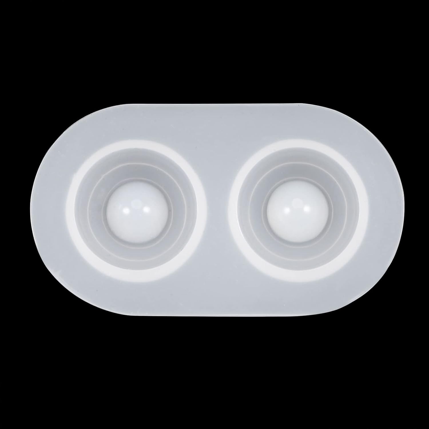 Molde de ojos para muñecas, cúpula de globo ocular, 0.787 in, silicona transparente decorativa para hacer joyas y manualidades
