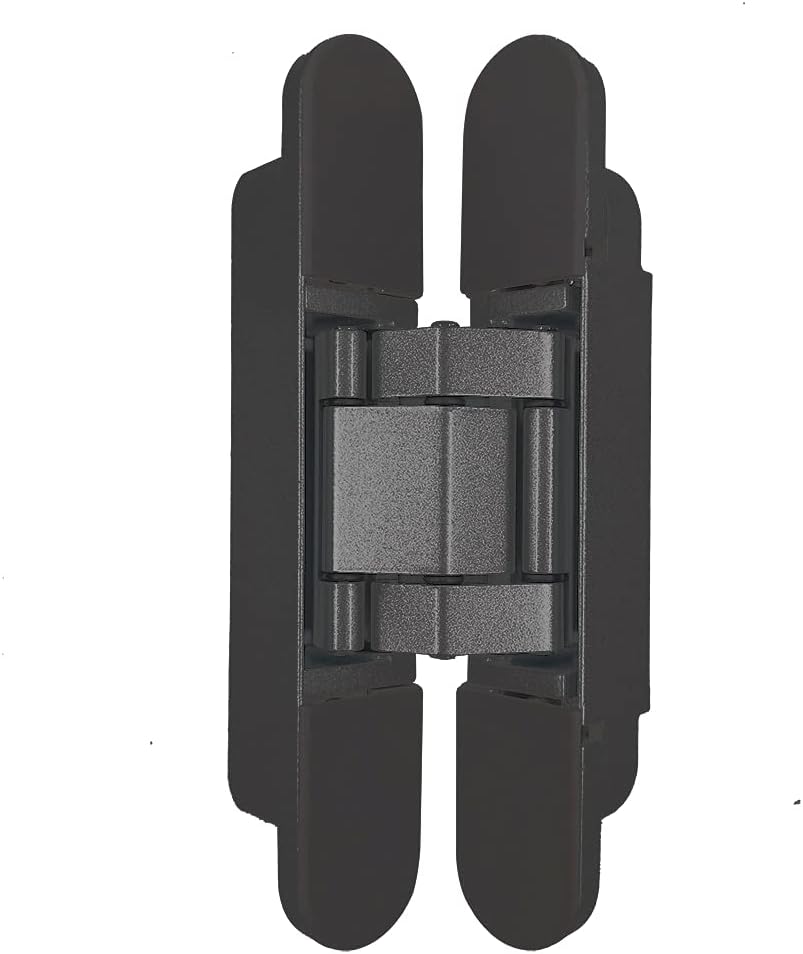 Bisagras invisibles Bisagra de puerta oculta resistente Bisagra oculta 3-D ajustable – Negro -1 par